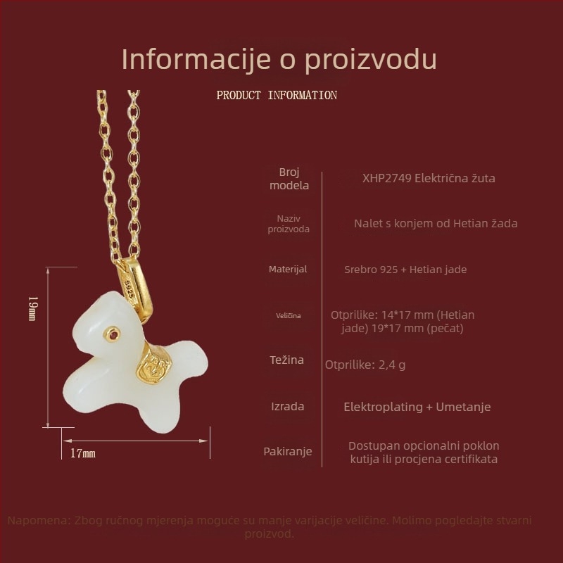 Set nakita od Hetian jade: naušnice, ogrlica i narukvica; zodijak konja s konstelacijom; lanac u obliku slova O; prirodni kameni; kineski stil, književno retro
