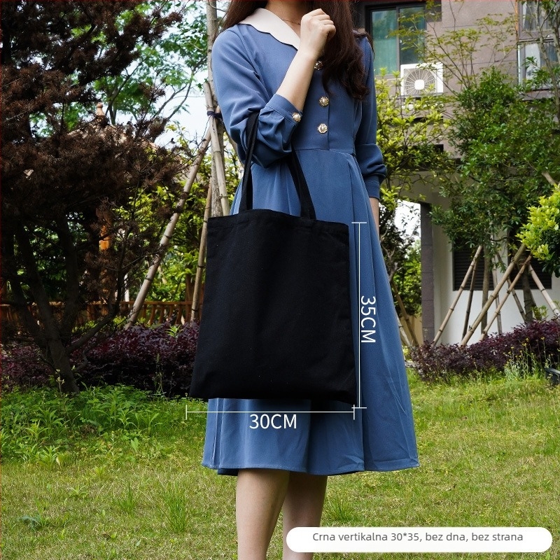 Platnena tote torba s logom — prilagodljiva, otisak logotipa, metode tiskanja: toplinski prijenos, sitotisak; model 25CX01; marka Chuxin