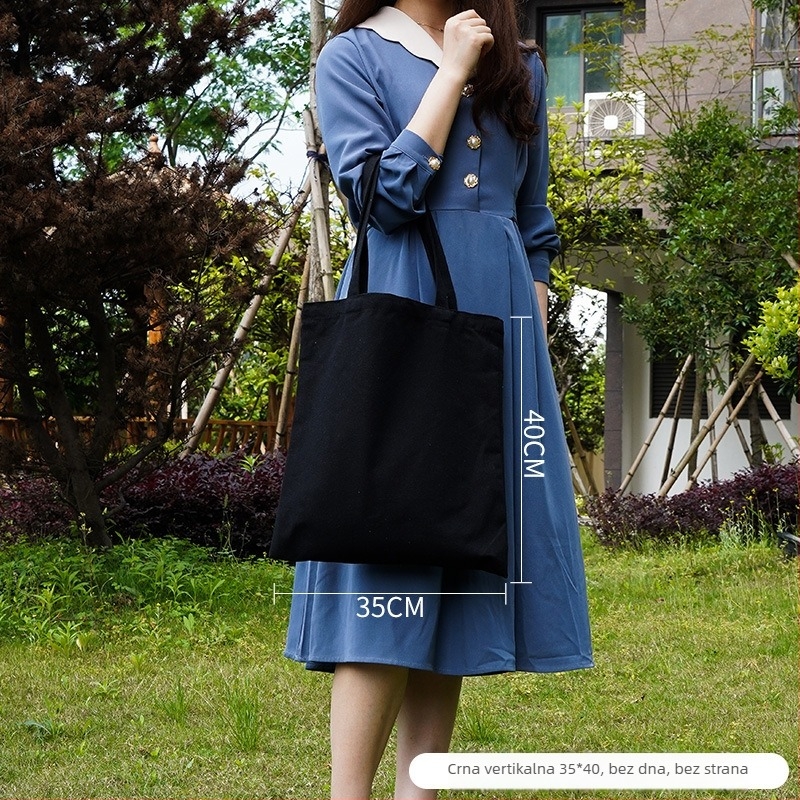 Platnena tote torba s logom — prilagodljiva, otisak logotipa, metode tiskanja: toplinski prijenos, sitotisak; model 25CX01; marka Chuxin