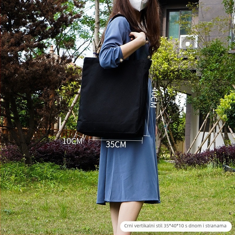 Platnena tote torba s logom — prilagodljiva, otisak logotipa, metode tiskanja: toplinski prijenos, sitotisak; model 25CX01; marka Chuxin