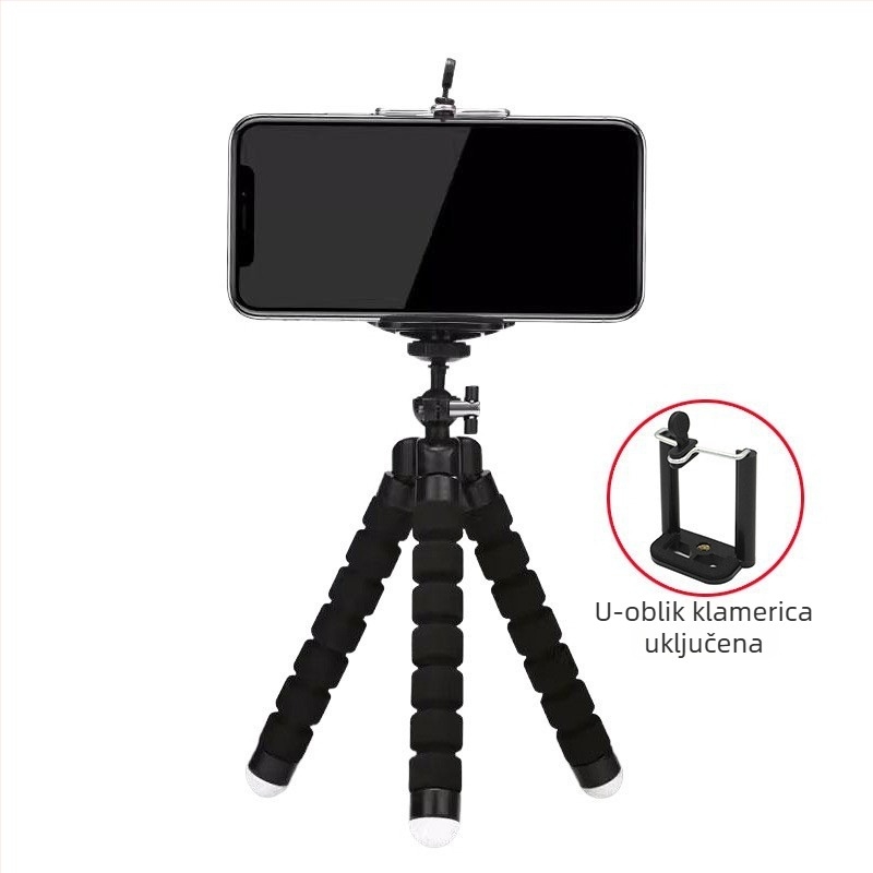 Stolni tripod za live fotografiju s RAMENIMA od ABS+spužve, prenosni i sklopivi Bluetooth držač za telefon