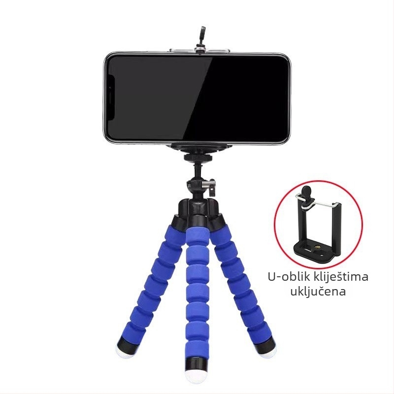 Stolni tripod za live fotografiju s RAMENIMA od ABS+spužve, prenosni i sklopivi Bluetooth držač za telefon
