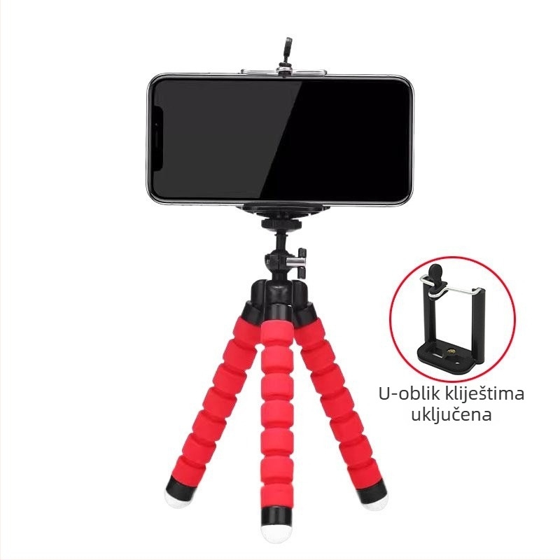 Stolni tripod za live fotografiju s RAMENIMA od ABS+spužve, prenosni i sklopivi Bluetooth držač za telefon