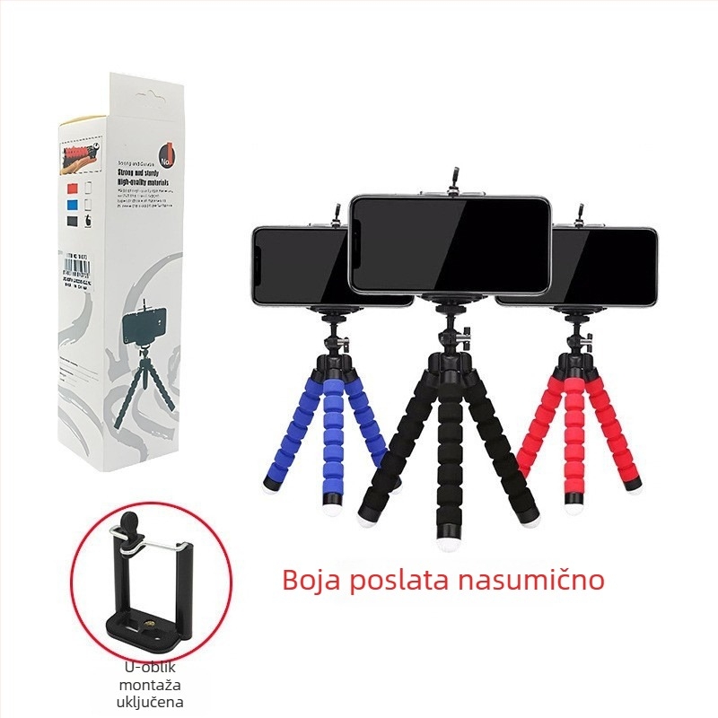 Stolni tripod za live fotografiju s RAMENIMA od ABS+spužve, prenosni i sklopivi Bluetooth držač za telefon