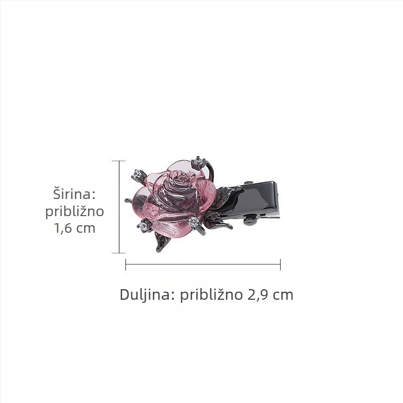 Klip za kosu od legure, ženski originalni dizajn, elektroplatinirano završavanje, klipsa za šiške