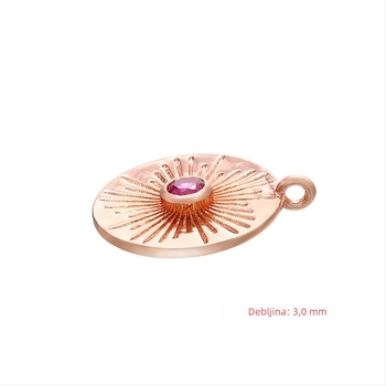 Privjesak od bakra, elektroplatiranje; Brand Bead buckle; Licencirana privatna oznaka: Da
