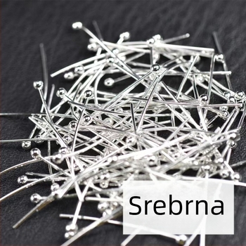 Bakrena igla s kugličnom glavom za izradu nakita, DIY, paket 10 000 komada