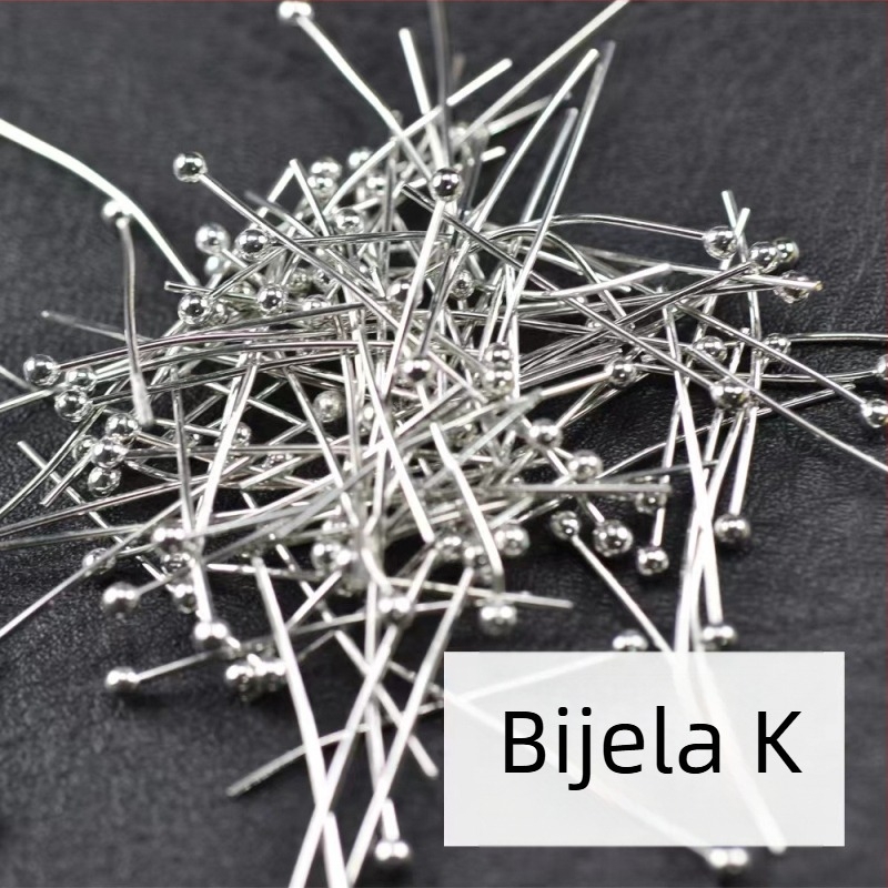 Bakrena igla s kugličnom glavom za izradu nakita, DIY, paket 10 000 komada