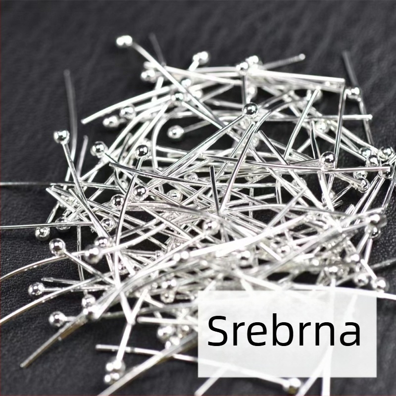 Bakrena igla s kugličnom glavom za izradu nakita, DIY, paket 10 000 komada