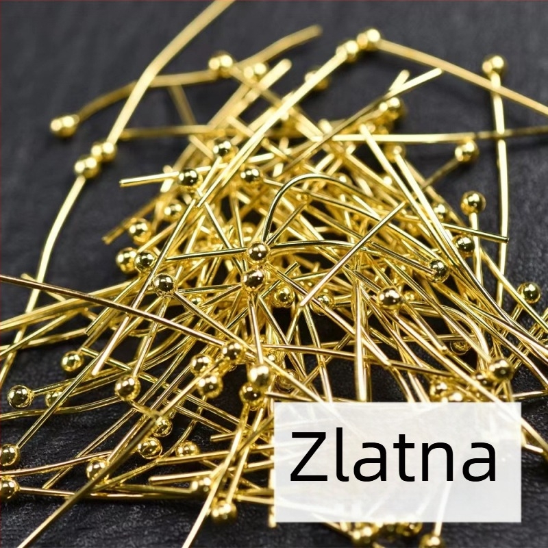 Bakrena igla s kugličnom glavom za izradu nakita, DIY, paket 10 000 komada