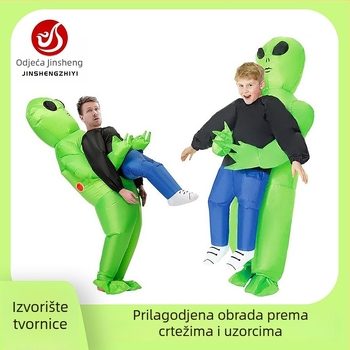 Naduvljivi kostim lutke – Tip rekvizita: crtani kostim lutke; Materijal: 210 poliester; Obrada: polu-rukom i polu-mehanički; Uzorak: crtani