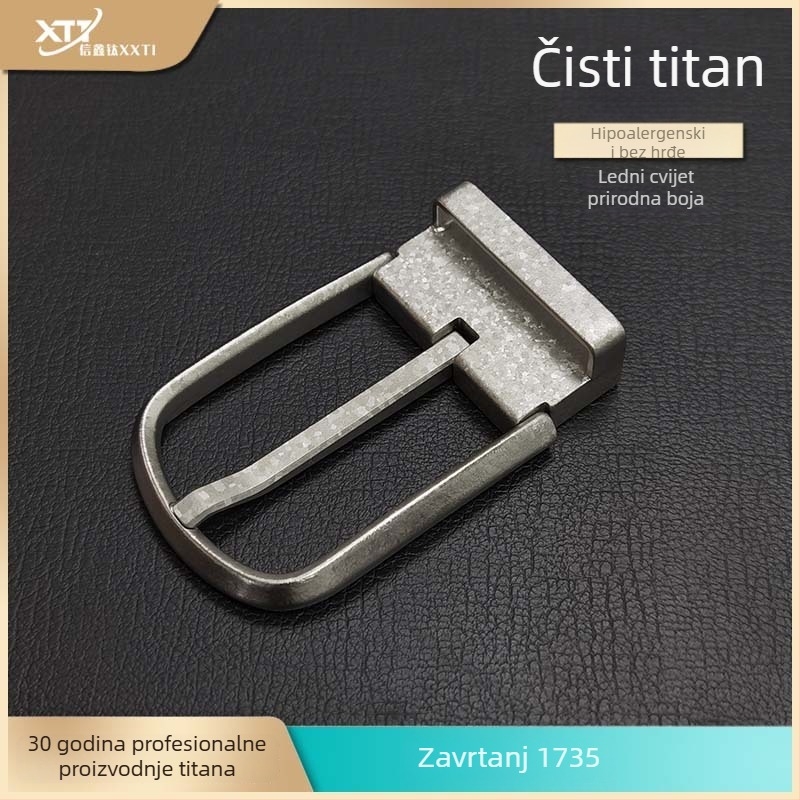 Spona za remen od čistog titana, Xinxin Titanium, poslovni stil, vijčano pričvršćivanje