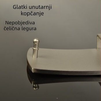 Kopča za kaiš, nehrđajući čelik, glatka površina, casual i svestrana za hlače