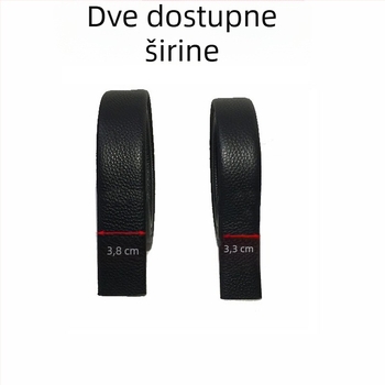 Muški dvostrani kožni pojas od prave kože, gornji sloj govedje kože, kopča s iglom, širina 2–4 cm, ručna izrada, minimalistički i elegantan stil