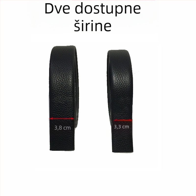 Muški dvostrani kožni pojas od prave kože, gornji sloj govedje kože, kopča s iglom, širina 2–4 cm, ručna izrada, minimalistički i elegantan stil