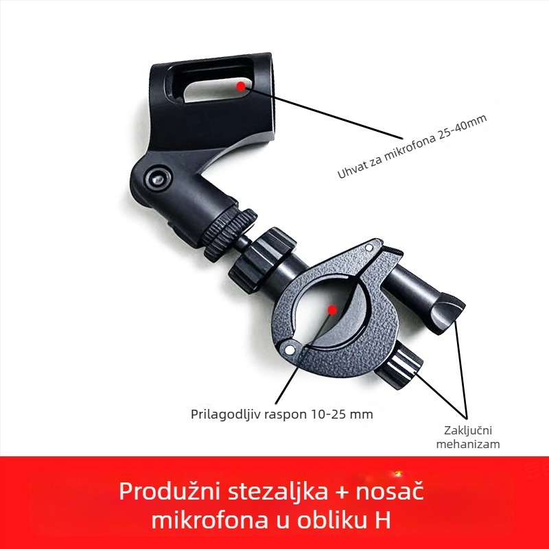 Klip za proširenje za mobitel za livestream – O-typ, plastičan, kompatibilan s Apple, Samsung, Huawei, Xiaomi, Oppo, Meizu, Vivo, OnePlus