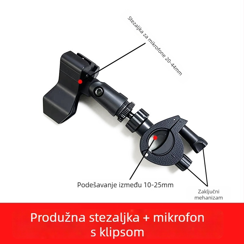 Klip za proširenje za mobitel za livestream – O-typ, plastičan, kompatibilan s Apple, Samsung, Huawei, Xiaomi, Oppo, Meizu, Vivo, OnePlus