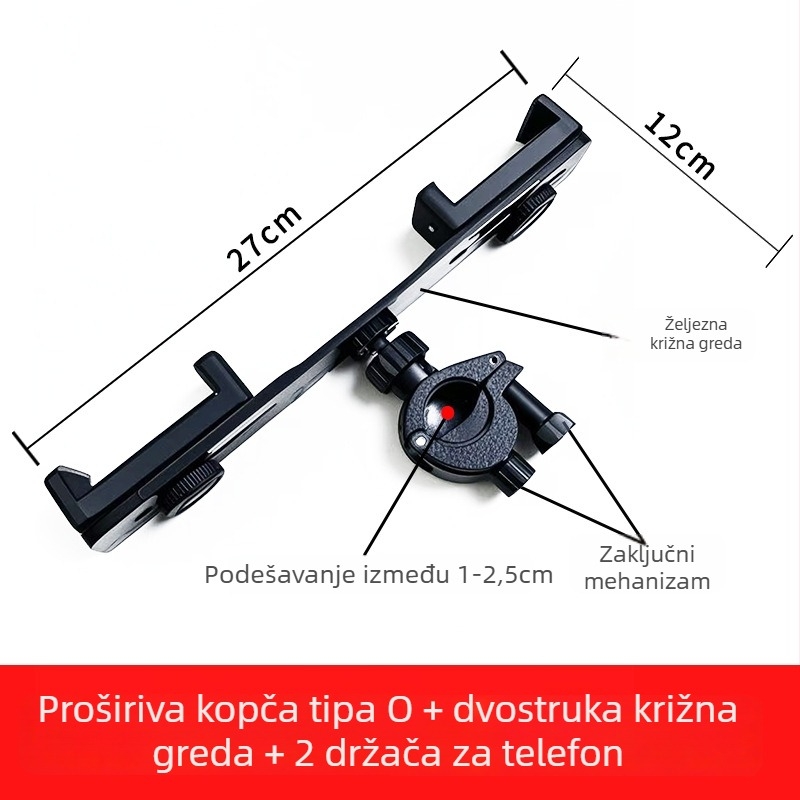 Klip za proširenje za mobitel za livestream – O-typ, plastičan, kompatibilan s Apple, Samsung, Huawei, Xiaomi, Oppo, Meizu, Vivo, OnePlus