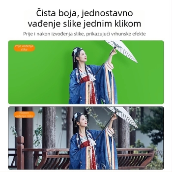 Prijenosna teleskopska zelena pozadina za studijsko fotografiranje
