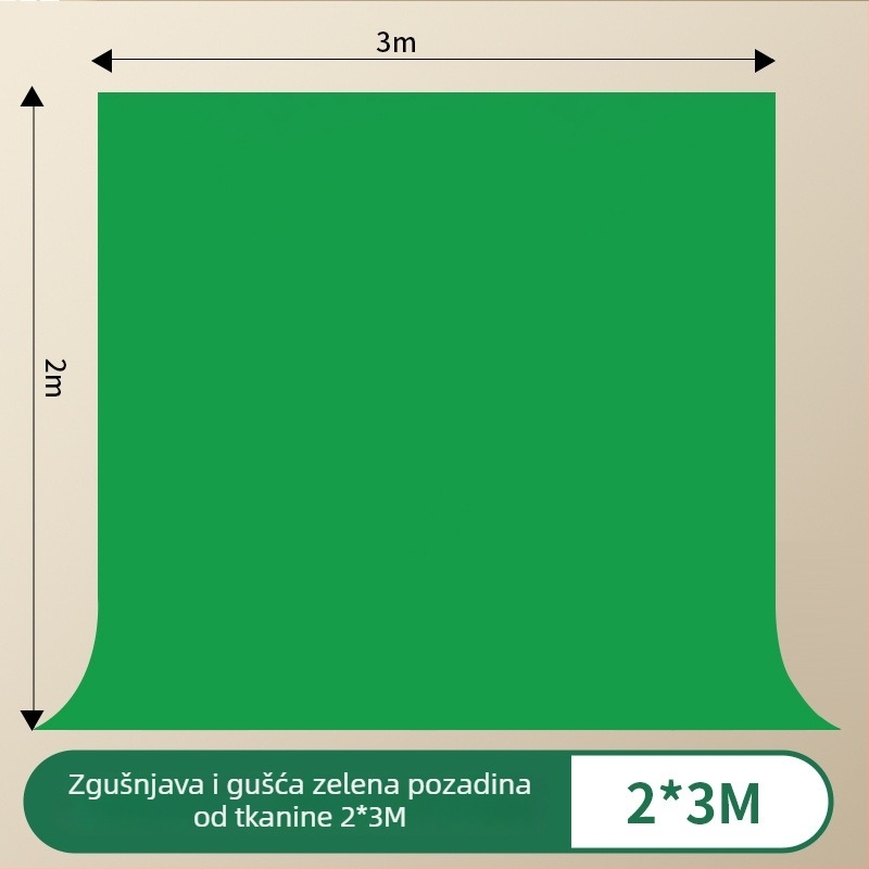 Prijenosna teleskopska zelena pozadina za studijsko fotografiranje