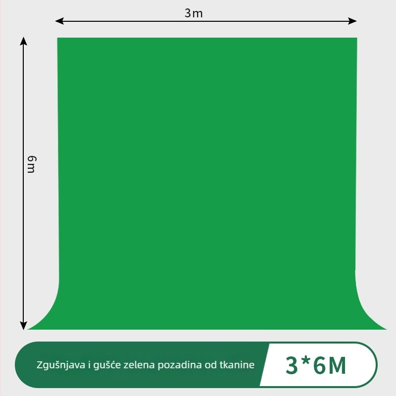 Prijenosna teleskopska zelena pozadina za studijsko fotografiranje