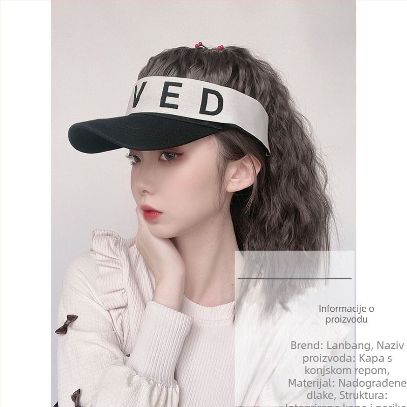 Jednodijelna perika s repom, potpuno pokrivanje glave, kratka duljina, vlakna otporna na visoke temperature, korejski stil (TM28-5 TM28-1 TM28-3)