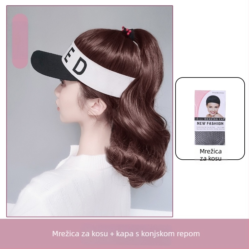 Jednodijelna perika s repom, potpuno pokrivanje glave, kratka duljina, vlakna otporna na visoke temperature, korejski stil (TM28-5 TM28-1 TM28-3)