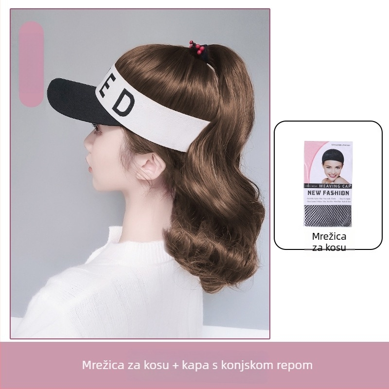 Jednodijelna perika s repom, potpuno pokrivanje glave, kratka duljina, vlakna otporna na visoke temperature, korejski stil (TM28-5 TM28-1 TM28-3)