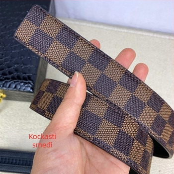 Muški kaiš od PU kože, aluminijska kopča, automatsko zaključavanje, univerzalni stil