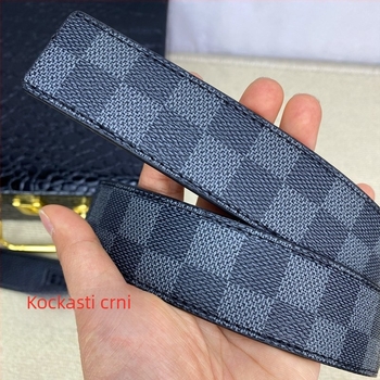 Muški kaiš od PU kože, aluminijska kopča, automatsko zaključavanje, univerzalni stil