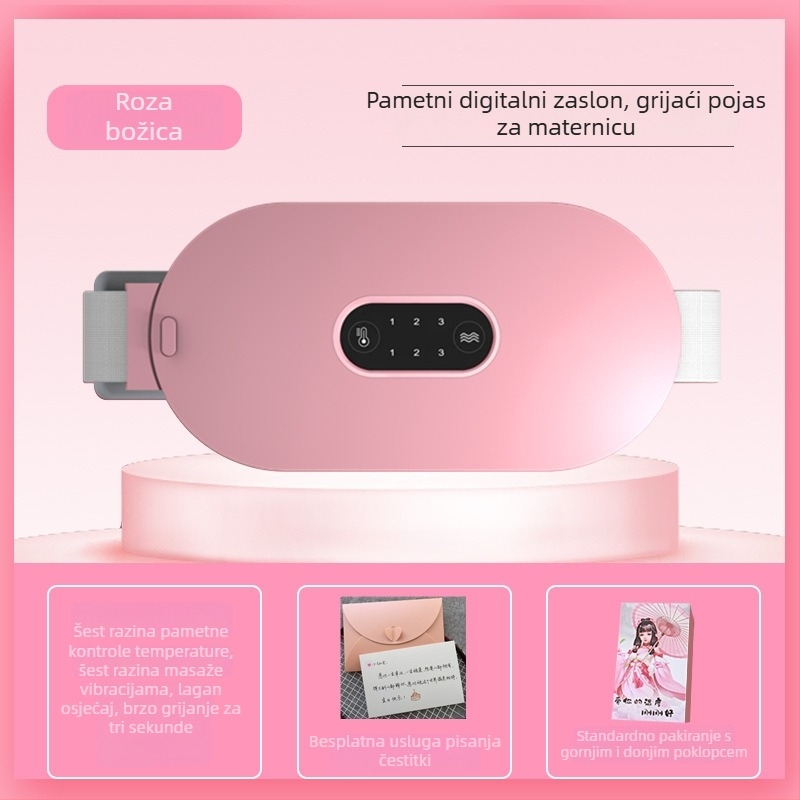 Električni grijaći pojas za abdomen, model 961S, baterijsko napajanje, infracrvena terapija, bežično daljinsko upravljanje, temperatura 40-65°C