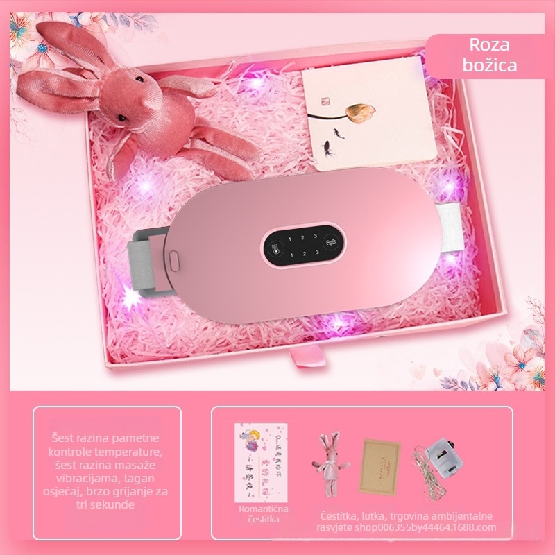 Električni grijaći pojas za abdomen, model 961S, baterijsko napajanje, infracrvena terapija, bežično daljinsko upravljanje, temperatura 40-65°C