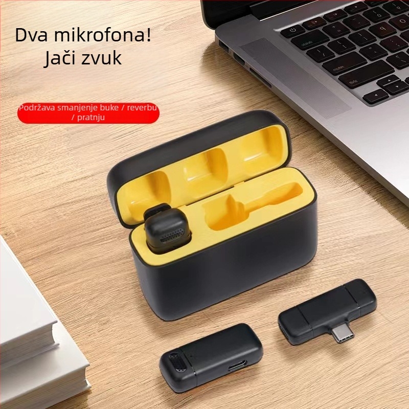 K6 bežični lavalier mikrofon prijemnik za mobilne uređaje, Bluetooth 5.3, 20Hz–20kHz, SNR ≥70dB, ugrađena baterija 300–500mAh, do 12 sati rada