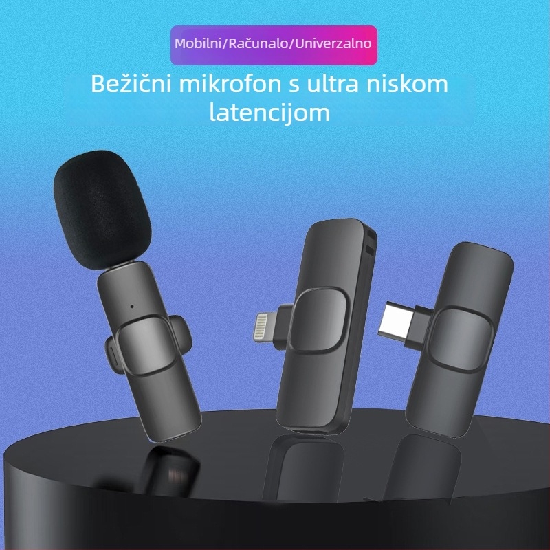 J3 bežični lavalier mikrofon za livestreaming i snimanje videa uz redukciju šuma