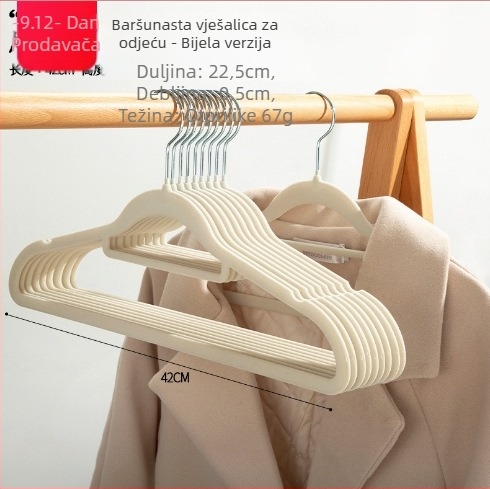 Platneni klip za skladištenje odjeće, sklopivi dizajn, Cotton Track marka, model Storage Clip; pakiranje 100 kom; pogodno za donje rublje, čarape, šalove i kravate.