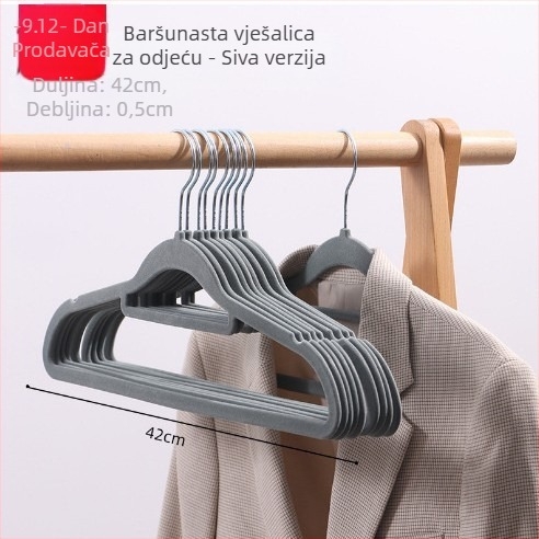 Platneni klip za skladištenje odjeće, sklopivi dizajn, Cotton Track marka, model Storage Clip; pakiranje 100 kom; pogodno za donje rublje, čarape, šalove i kravate.