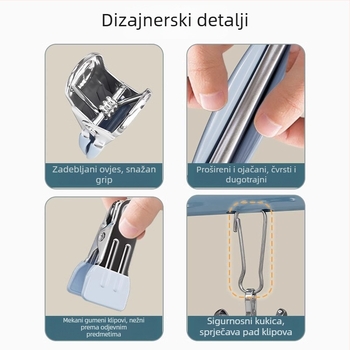 Shihang Dječji Višeklip Sušač – Metalna vješalica za čarape, donje rublje, majice, hlače i deke