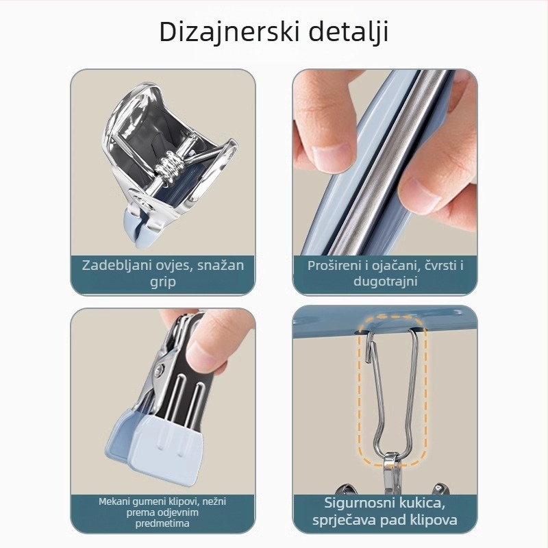 Shihang Dječji Višeklip Sušač – Metalna vješalica za čarape, donje rublje, majice, hlače i deke