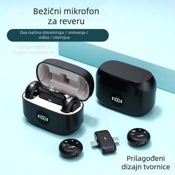 K31 lavalier mikrofon s klipom - ugrađena baterija 300-500 mAh, Bluetooth 5.2, raspon frekvencija 20 Hz-20 kHz, SNR ≥75 dB, trajanje 3-6 h