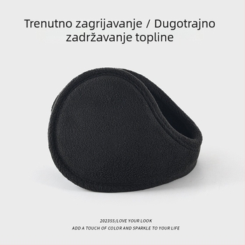 NXB Zaštita za uši za muškarce – Back-Wearing stil, monohromatski uzorak, zima i jesen, održavaju toplinu