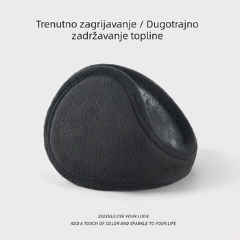 NXB Zaštita za uši za muškarce – Back-Wearing stil, monohromatski uzorak, zima i jesen, održavaju toplinu