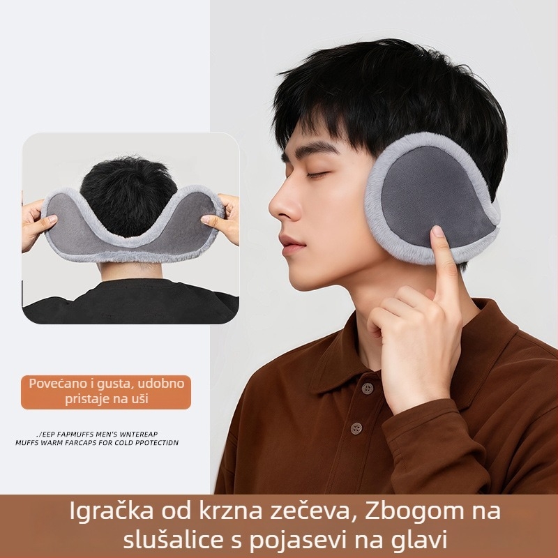 Vuneni zaštitnici za uši za biciklizam – zimska toplina, unisex, odrasli, zaštita od hladnoće