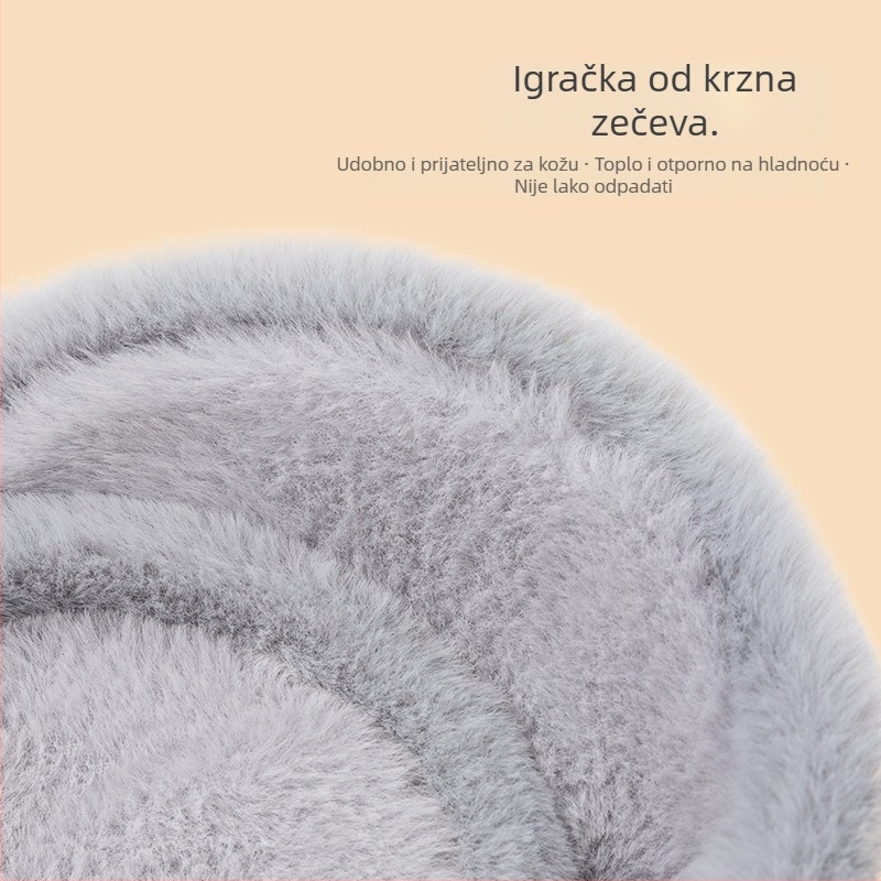 Vuneni zaštitnici za uši za biciklizam – zimska toplina, unisex, odrasli, zaštita od hladnoće
