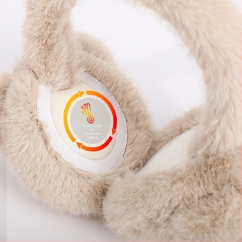 Zimske plišane zaštitne za uši s motivom medvjeda, sklopive i prijenosne, s fleece podstavom za odrasle – unisex