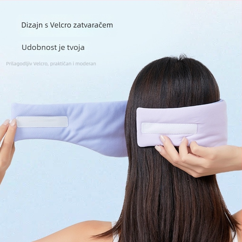 Maska za oči i uši za san – za pauzu na ručak, dva u jednom, unisex, lagana i zvučna izolacija, materijali: ice silk i Bird's Eye tkanina