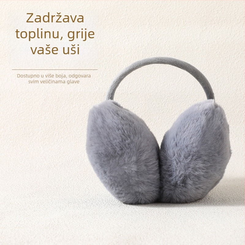 Ženske zimske ušne zaštitne maskice s fleec podstavom, otporne na vjetar i tople za vožnju biciklom na otvorenom