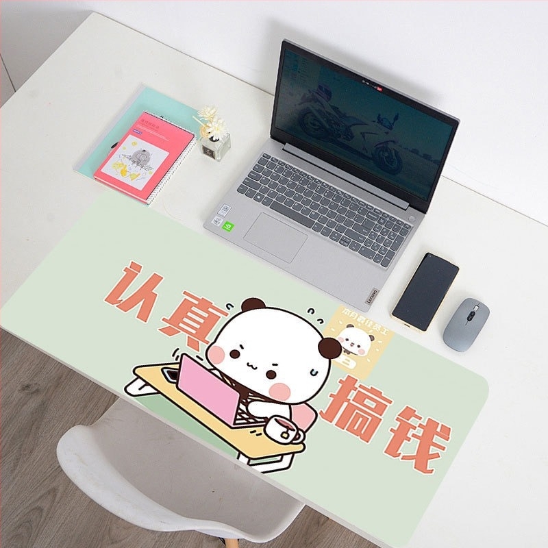 Yierbubu dvostrana podloga za stol, prirodni kaučuk, protuklizna, dizajn karikature, tisak toplom transferom, tisak logotipa, prilagodljivo