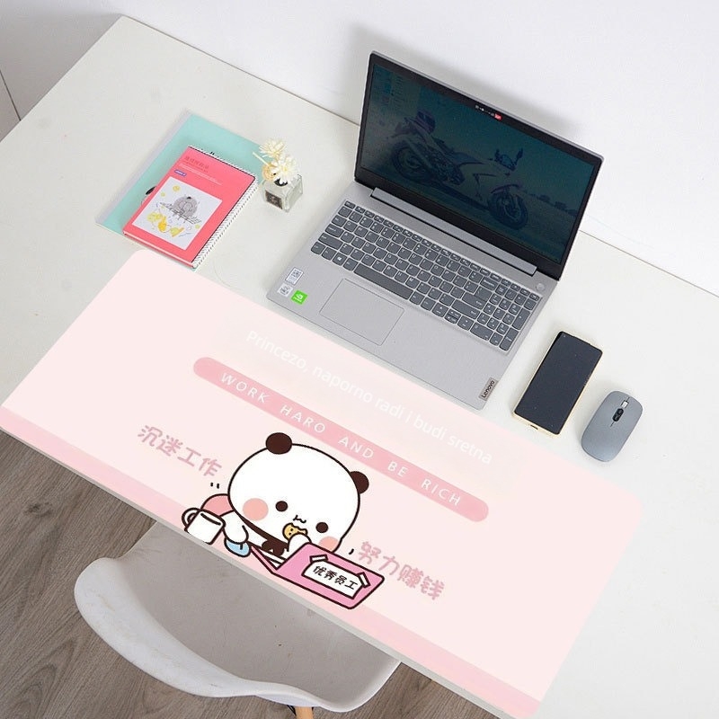 Yierbubu dvostrana podloga za stol, prirodni kaučuk, protuklizna, dizajn karikature, tisak toplom transferom, tisak logotipa, prilagodljivo