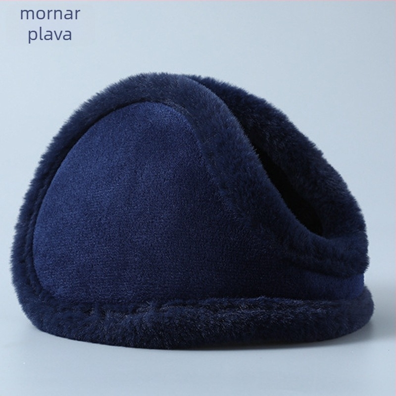 Plišane ušne zaštitnike za zimu, unisex, stražnje nošenje, monokromni, topli