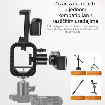 Držač telefona s airbagom za teleprompter – metalni, IP zaštita